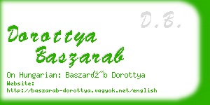 dorottya baszarab business card